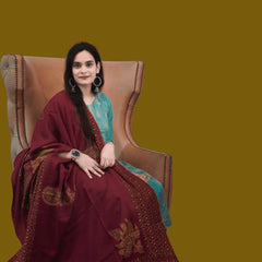 Maroon pashmina shawl-Yendeer