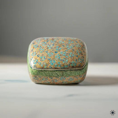 Floral hand painted trinket box - Made in Kashmir